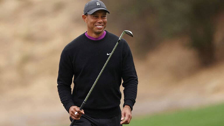 An optimistic Tiger Woods returns to golf seven months after ankle surgery aiming to prove he still has the game and the drive to compete at the highest level and potentially win again on tour. (Theflowerbar / Wikimedia)