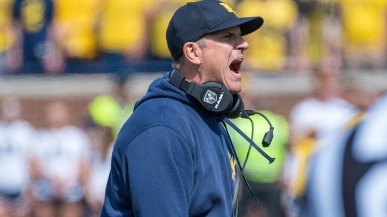 College football insider Bruce Feldman believes this could be Jim Harbaugh's last game with Michigan as he eyes escaping NCAA issues and returning to the NFL stage. (Maize & Blue Nation / Wikimedia)