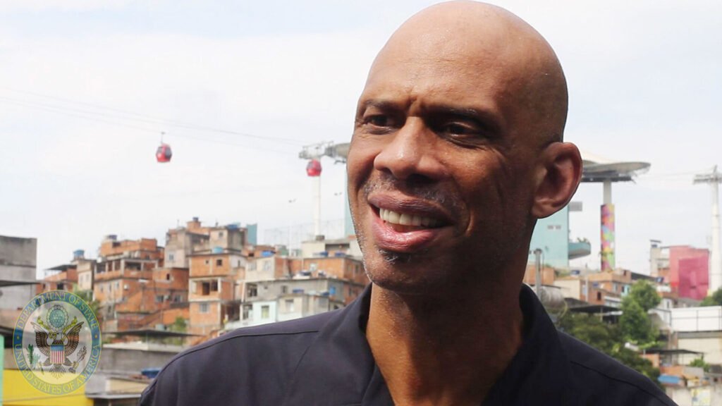 NBA legend Kareem Abdul-Jabbar broke his hip and required surgery after the 76-year-old accidentally fell at a concert over the weekend, his rep announced without providing further update on his condition. (U.S. Department of State from United States / Wikimedia)