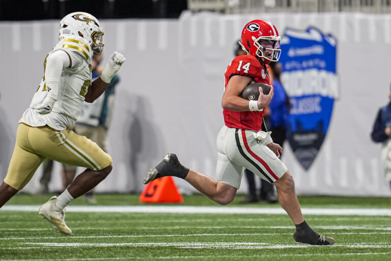 Ncaa Football Georgia at Georgia Tech - Easysportz - Georgia, Georgia Tech.
