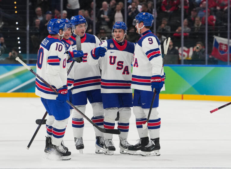 Olympics Ice Hockey-men Semifinal- Usa-svk - Easysportz - USA.